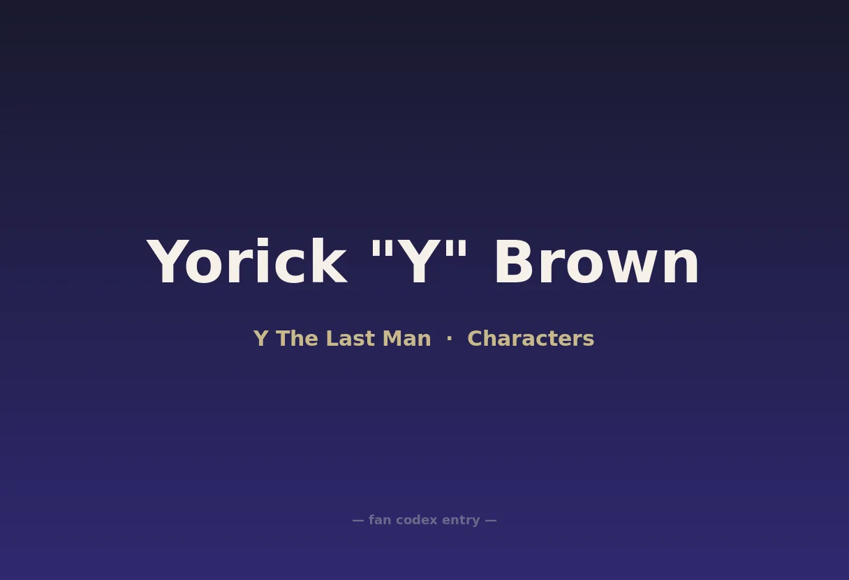 Yorick "Y" Brown