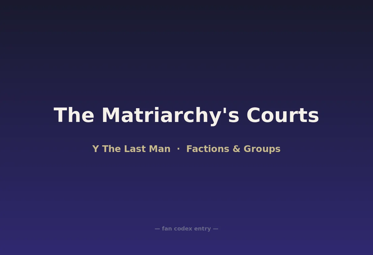 The Matriarchy's Courts