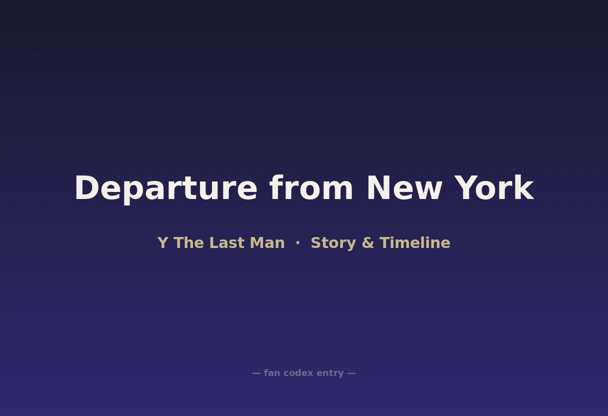 Departure from New York