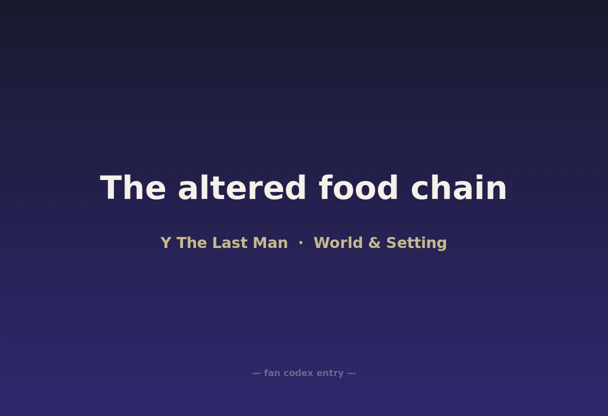 The altered food chain